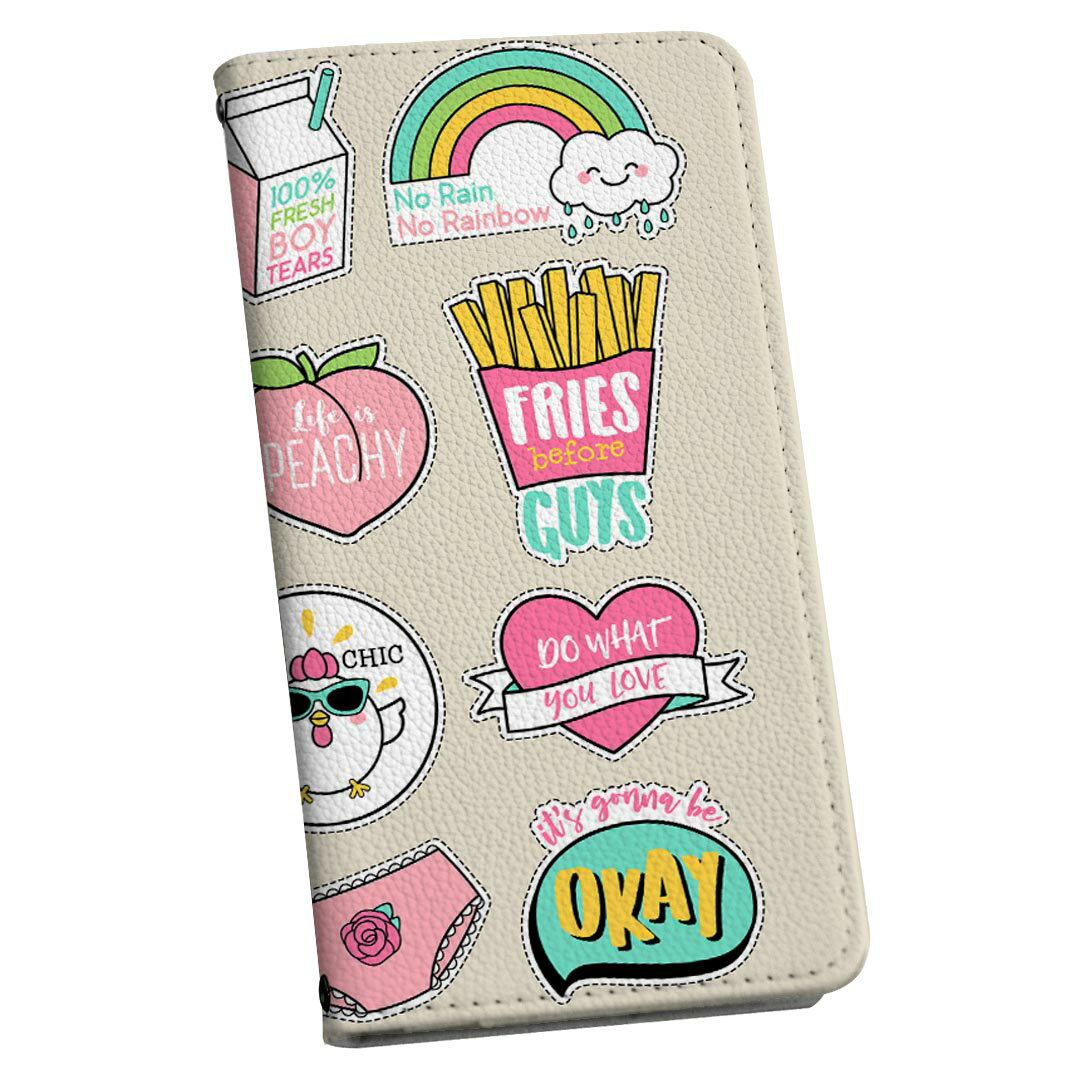 Galaxy S20 5G SC-51A ギャラクシー 専用 ケース カバー 手帳型 マグネット式 ピタッと閉まる レザーケース sc51a カード収納 ポケット igcase 016492 イラスト　かわいい　ポップ