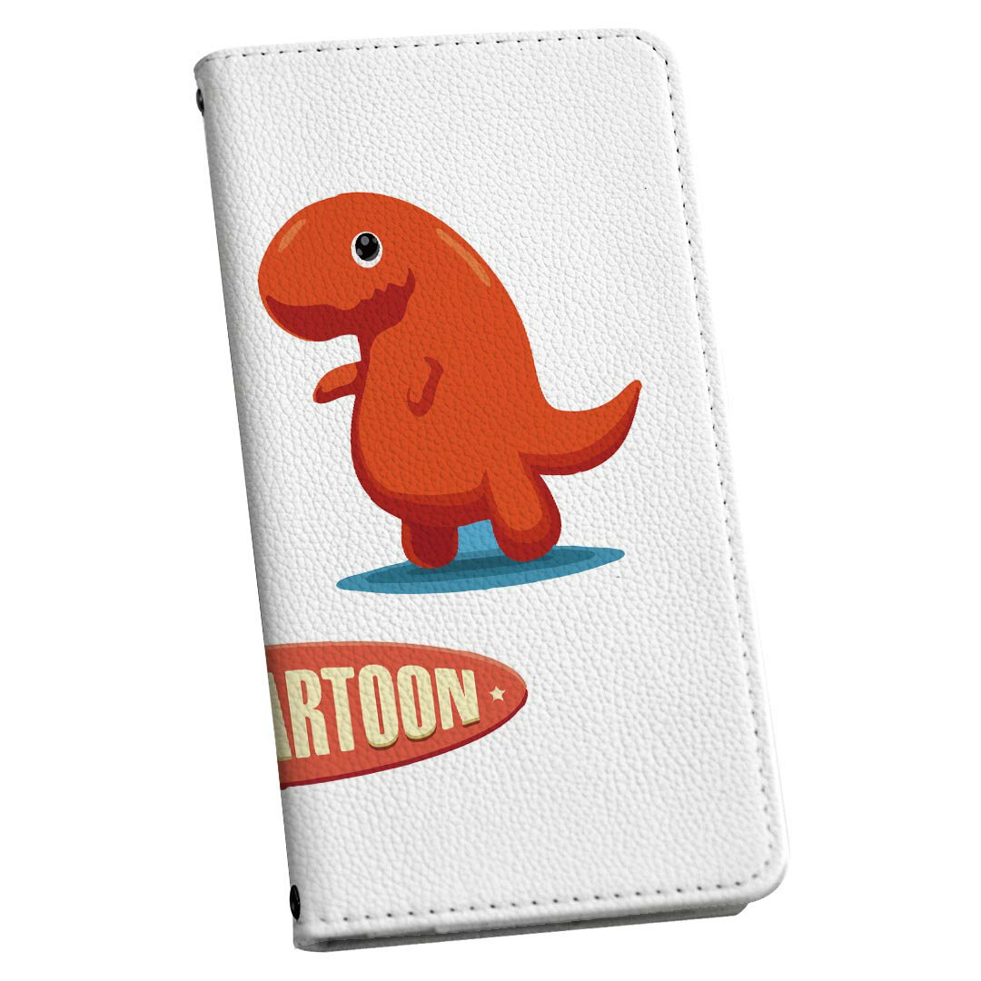 iPhone 16e 用 各キャリア 共通対応 iphone 16e 手帳型ケース カバー 手帳型 マグネット式 ピタッと閉まる レザーケース カード収納 ポケット igcase 017548 ダイナソー　恐竜　Dinosaur　かわいい(2.0)