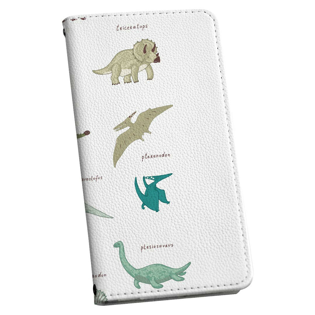 Galaxy A52 5G SC-53B エクスペリア sc53b 専用 ケース カバー 手帳型 マグネット式 ピタッと閉まる レザーケース カード収納 ポケット igcase 017552 ダイナソー　 ダイナソー　恐竜　Dinosaur　表(2.0)