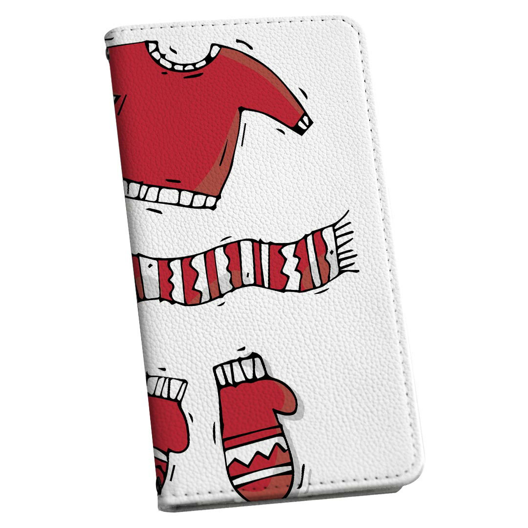 iPhone6 iphone 6/7/8 共通対応 アイフォーン 専用 ケース カバー 手帳型 マグネット式 ピタッと閉まる レザーケース iphone6 カード収納 ポケット igcase 017682 クリスマス サンタさんの服 かわいい 赤