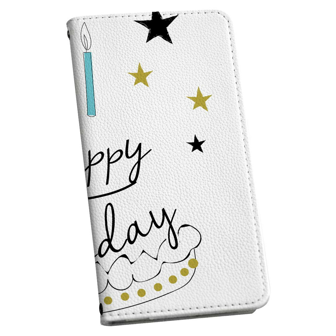 iPhone XR iPhone 10r アイフォーン エックスアール テンアール 専用 ケース カバー 手帳型 マグネット式 ピタッと閉まる レザーケース iphonexr カード収納 ポケット igcase 017794 Happy Birthday Birthday ケーキ 星 おしゃれ(2.0)