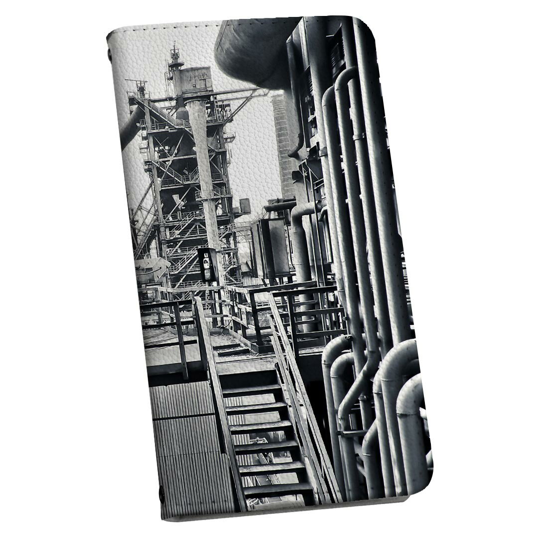 nubia S 5G A403ZT 用 手帳型ケース ストラップ付き a403zt ショルダー スマホ 落下防止 手帳型 マグネット式 ピタッと閉まる スマホカバー 肩掛け 斜めかけ 018309 アート 白黒 工場