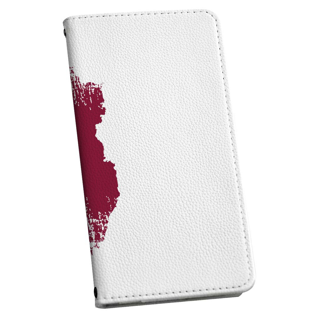 シンプルスマホ5 A001SH ストラップ付き ケース ショルダー スマホ 落下防止 手帳型 マグネット式 ピタッと閉まる スマホカバー 肩掛け 斜めかけ 018927 国旗 qatar カタール