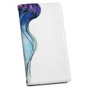 スマホケース 最新機種対応 スマホカバー 手帳型 マグネット式 フリップ ほぼ全機種対応 iPhone Xperia AQUOS Galaxy Arrows Huaweiなど ケース カバー 手帳タイプ 革 igcase 018997 イラスト クラゲ(2)