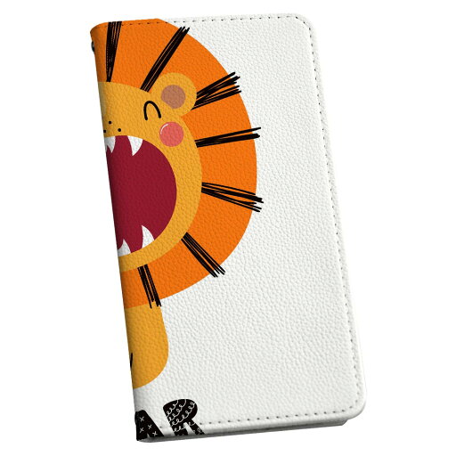 AQUOS ZETA SH-04H アクオスフォン ゼータ sh04h 専用 ケース カバー 手帳型 マグネット式 ピタッと閉まる レザーケース カード収納 ポケット igcase 019105 イラスト アニマル キッズ