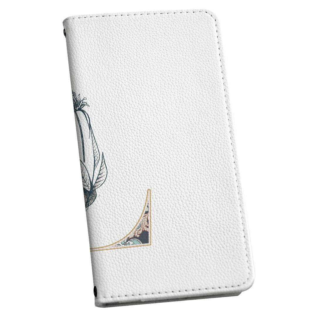 Galaxy A32 SCG08 専用 ケース カバー 手帳型 scg08 マグネット式 ピタッと閉まる レザーケース カード収納 ポケット igcase 019156 フォント 文字 l アルファベット