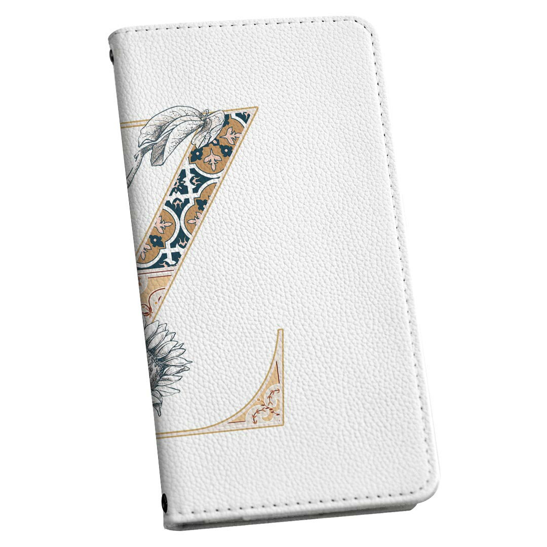 Galaxy A23 5G SC-56C SCG18 専用 ケース カバー 手帳型 マグネット式 ピタッと閉まる レザーケース sc56c カード収納 ポケット igcase 019170 フォント 文字 z アルファベット(2.0)