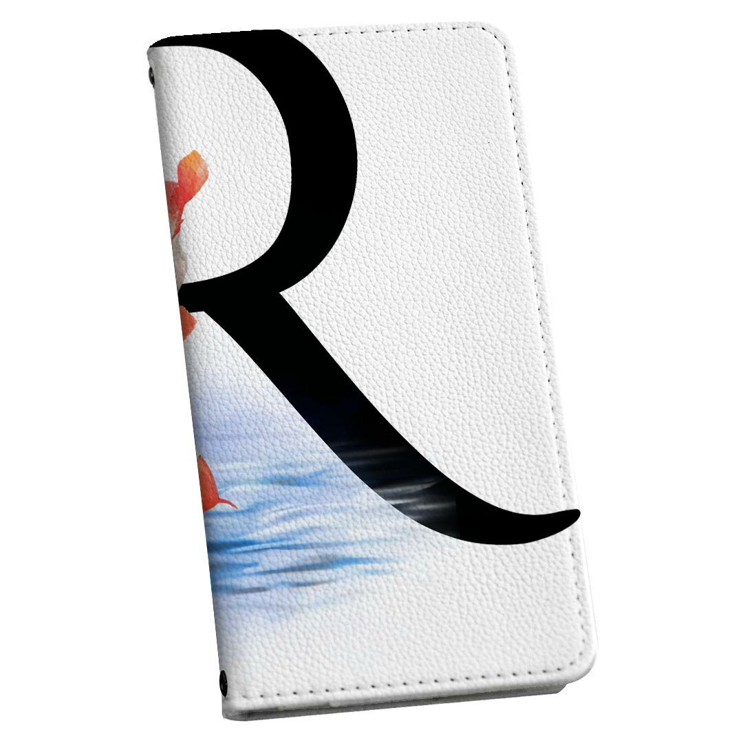 Google Pixel5 ケース 専用 ケース カバー 手帳型 マグネット式 ピタッと閉まる レザーケース pixel 5 カード収納 ポケット igcase 019460 フォント 文字 r アルファベット