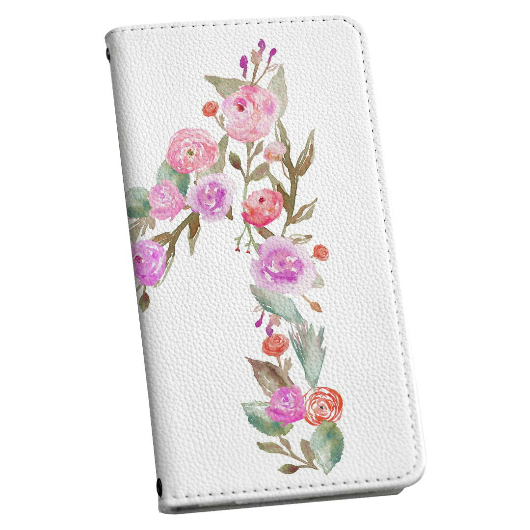 Galaxy Note8 SC-01K ギャラクシー ノートエイト sc01k 専用 ケース カバー 手帳型 マグネット式 ピタッと閉まる レザーケース カード収納 ポケット igcase 019496 フォント 文字 m アルファベット(2.0)