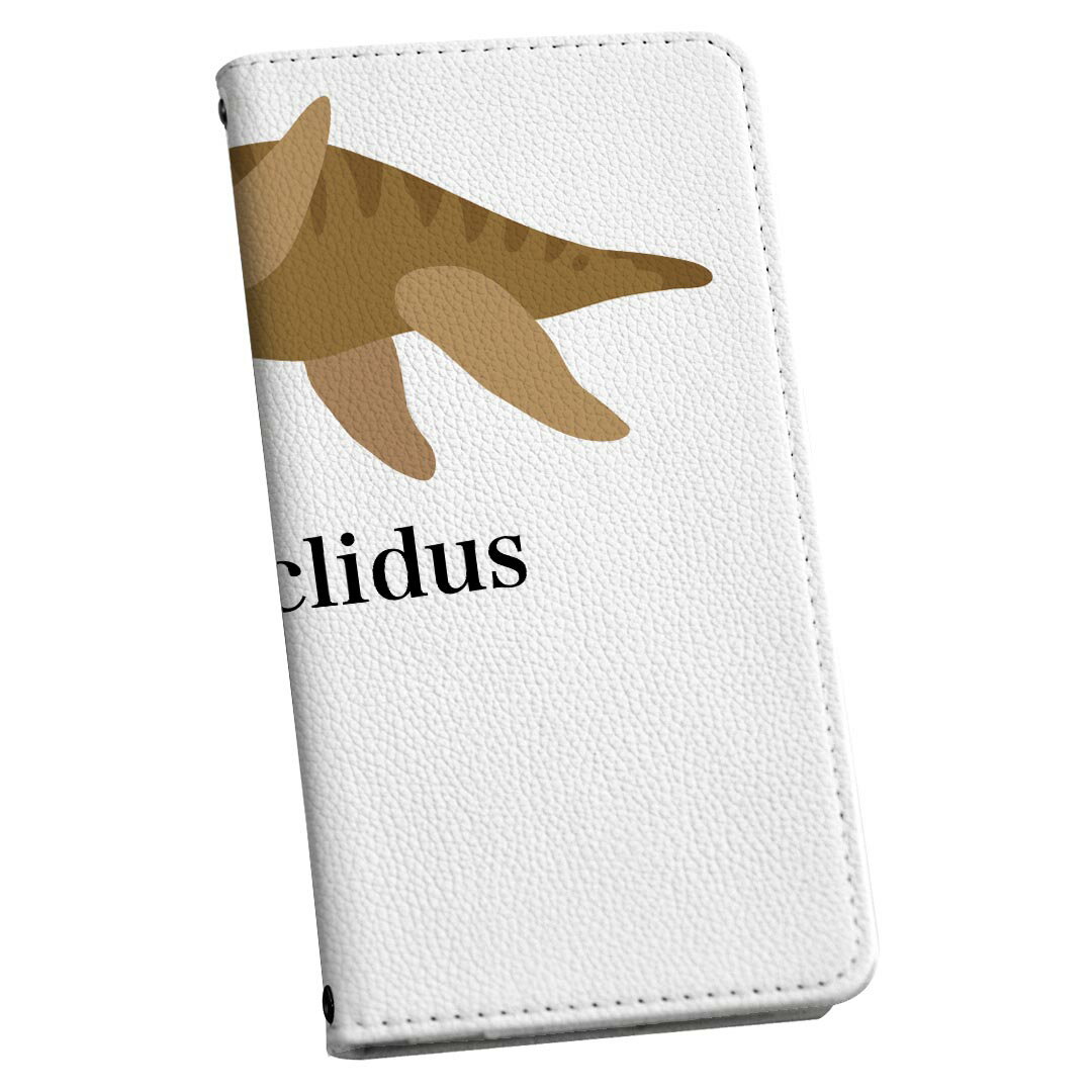 Xperia Ace II SO-41B エクスペリア ストラップ付き so41b ケース ショルダー スマホ 落下防止 手帳型 マグネット式 ピタッと閉まる スマホカバー 肩掛け 斜めかけ 019780 恐竜 恐竜 Cryptoclidus クリプトクリドゥス