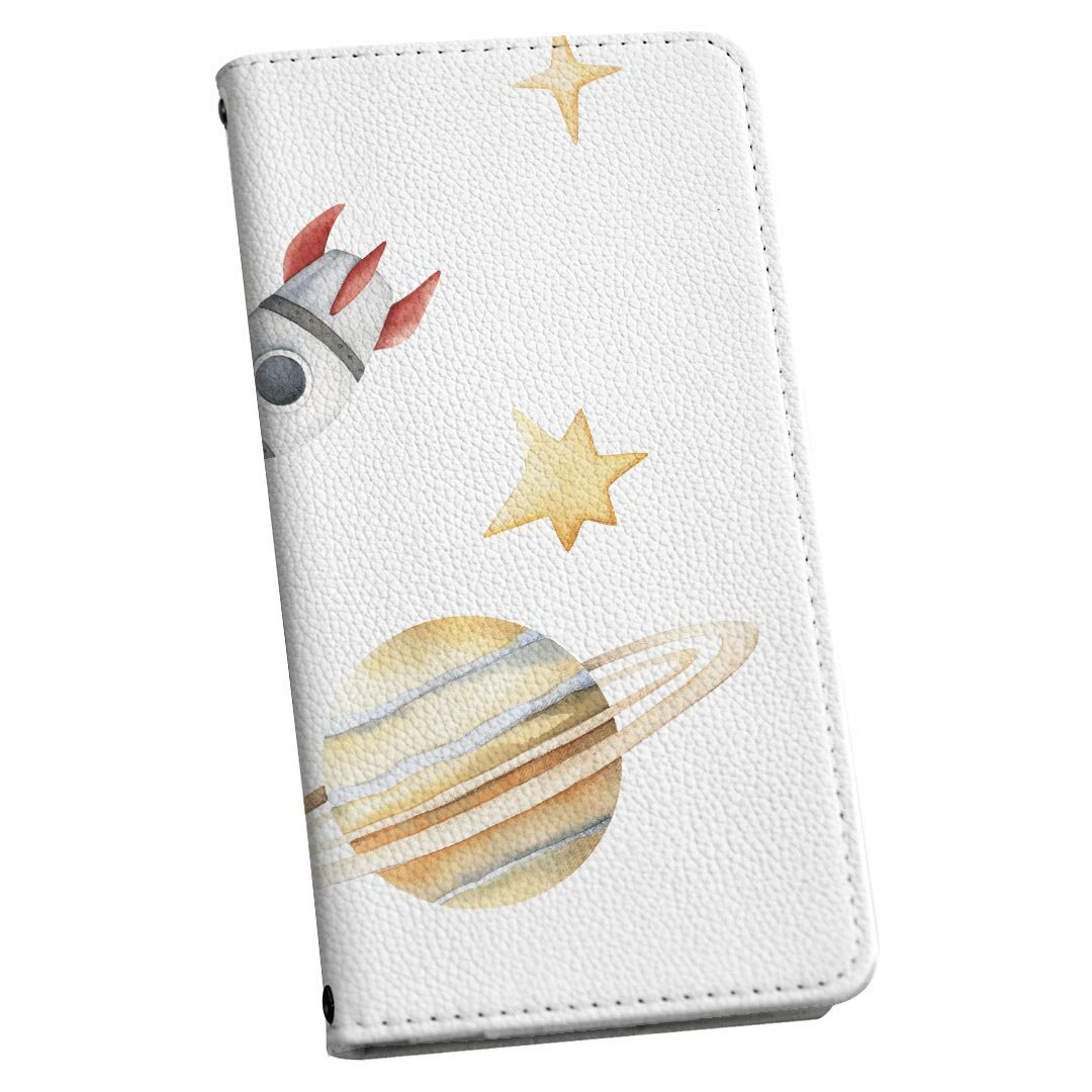 arrows NX F-01J アローズ NX 専用 ケース カバー 手帳型 マグネット式 ピタッと閉まる レザーケース f01j カード収納 ポケット igcase 019844 恐竜 宇宙 恐竜 dinosaur(2.0)