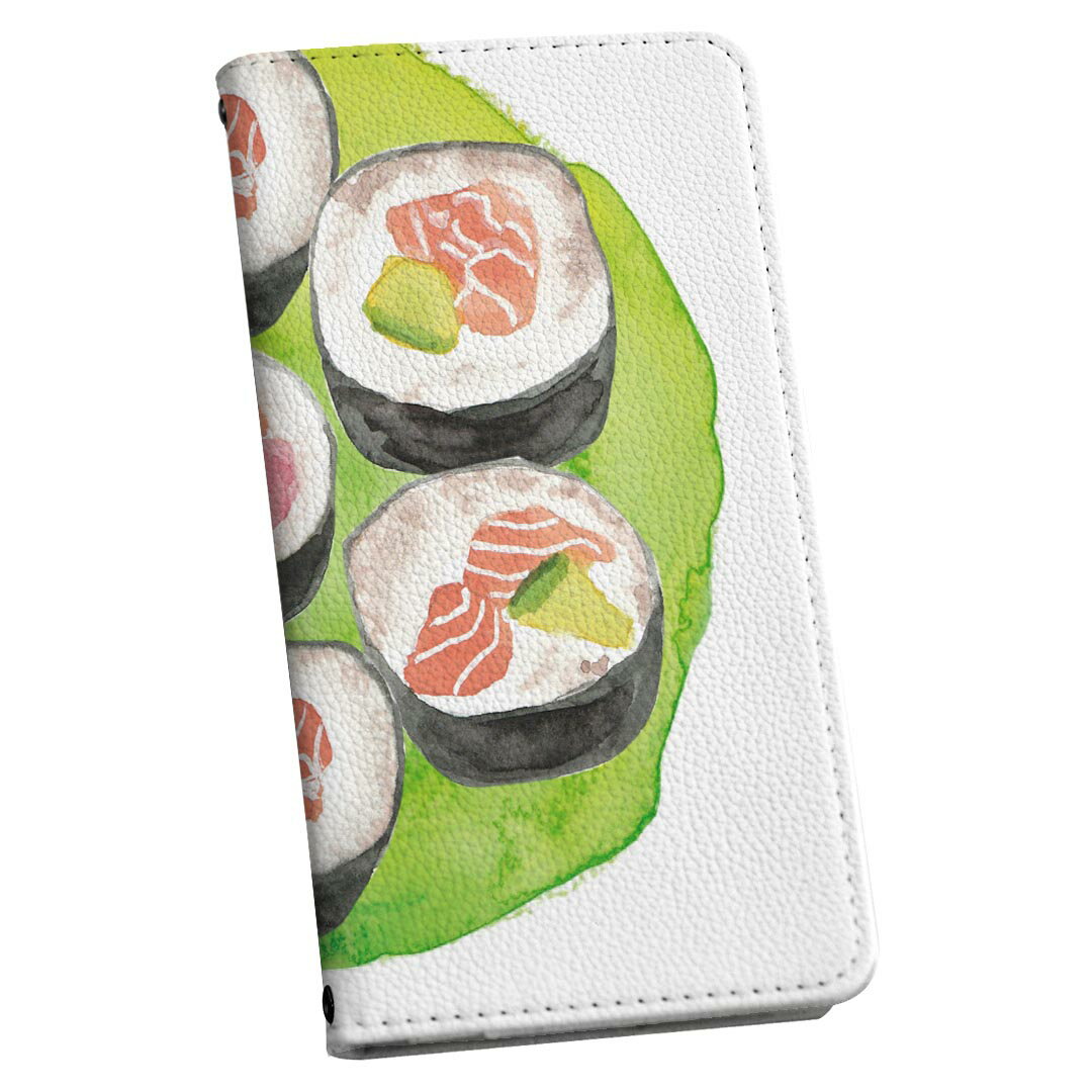 iPhone8 iphone 6/7/8 共通対応 アイフォーン 専用 ケース カバー 手帳型 マグネット式 ピタッと閉まる レザーケース sc02k カード収納 ポケット igcase 019884 寿司 お寿司 Sushi ご飯