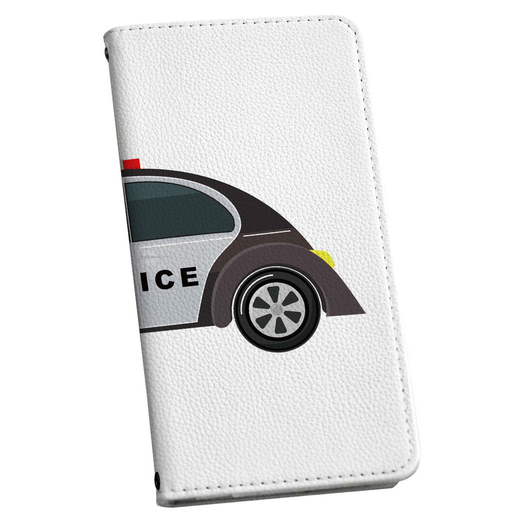 Mobile Phone Cases - iPhone15pro 6.1インチ 専用 各キャリア iPhone15 Pro プロ 共通対応 ケース カバー 手帳型 マグネット式 ピタッと閉まる レザーケース カード収納 ポケット igcase 019976 乗り物 アメリカ パトカー