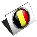 ノートパソコン スキンシール 13.3インチまで対応 汎用ステッカー 2枚セット LAVIE用 FMV用 LIFEBOOK用 Dynabook用 Lenovo用 Thinkbook用 IdeaPad用 HP用 Pavillon用 ENVY用 Elite用 Dell用 Vostro用 Inspiron用 VAIO用 000267 ドイツ 国旗 マーク(2)