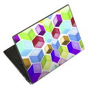 ノートパソコン スキンシール 13.3インチまで対応 汎用ステッカー 2枚セット LAVIE用 FMV用 LIFEBOOK用 Dynabook用 Lenovo用 Thinkbook用 IdeaPad用 HP用 Pavillon用 ENVY用 Elite用 Dell用 Vostro用 Inspiron用 VAIO用 000464 バブル レインボー
