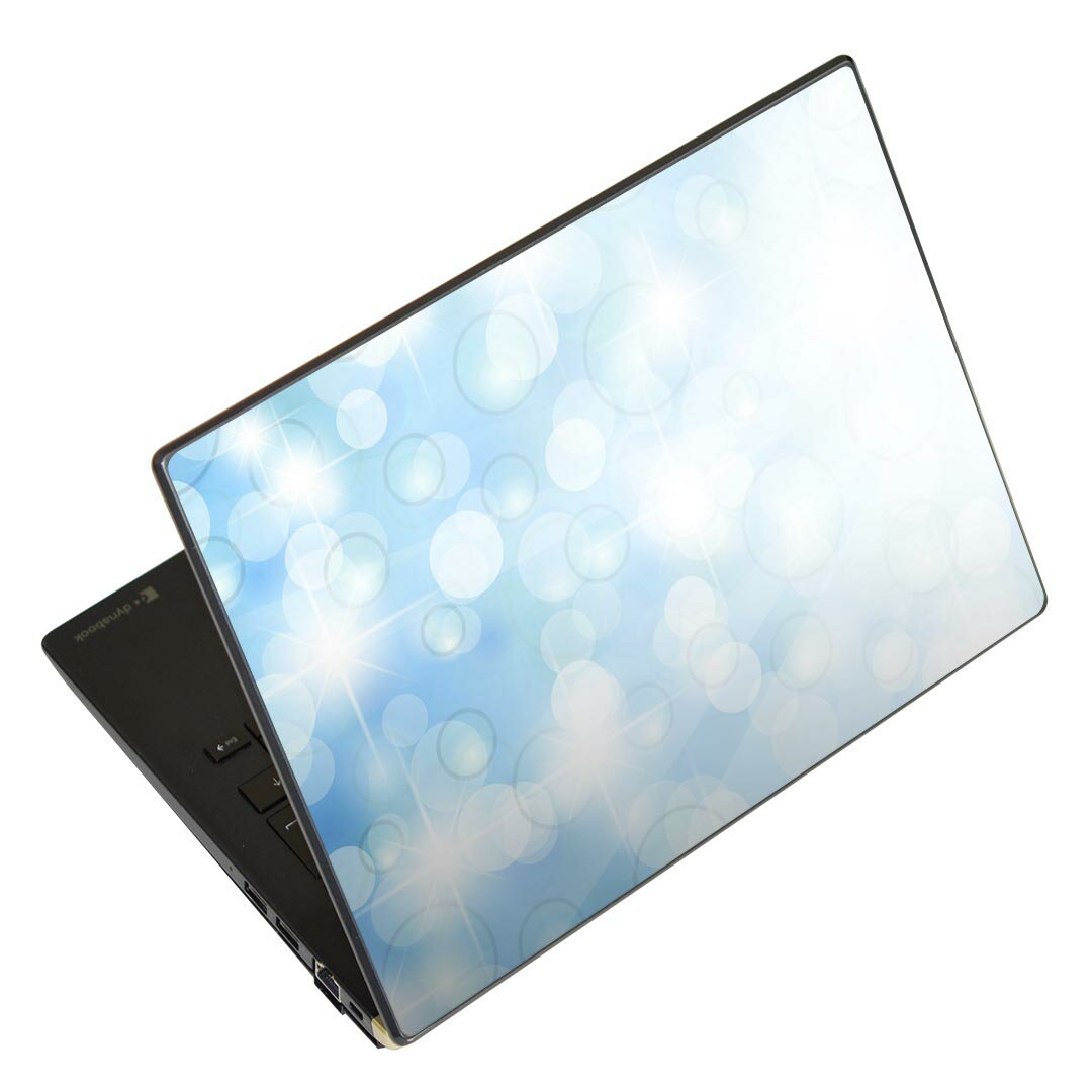 ノートパソコン スキンシール 13.3インチまで対応 汎用ステッカー 2枚セット LAVIE用 FMV用 LIFEBOOK用 Dynabook用 Lenovo用 Thinkbook用 IdeaPad用 HP用 Pavillon用 ENVY用 Elite用 Dell用 Vostro用 Inspiron用 VAIO用 000807 光り　バブル