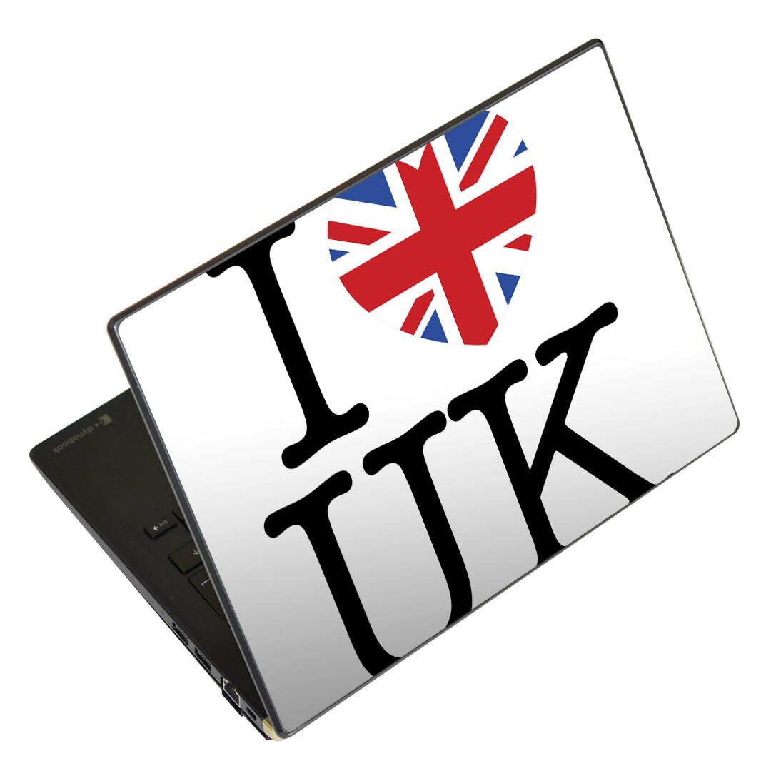 ノートパソコン スキンシール 17インチまで対応 汎用ステッカー 2枚セット LAVIE用 FMV用 LIFEBOOK用 Dynabook用 Lenovo用 Thinkbook用 IdeaPad用 HP用 Pavillon用 ENVY用 Elite用 Dell用 Vostro用 Inspiron用 VAIO用 000862 国旗 イギリス