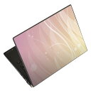 ノートパソコン スキンシール 17インチまで対応 汎用ステッカー 2枚セット LAVIE用 FMV用 LIFEBOOK用 Dynabook用 Lenovo用 Thinkbook用 IdeaPad用 HP用 Pavillon用 ENVY用 Elite用 Dell用 Vostro用 Inspiron用 VAIO用 001325 ピンク 模様(2)