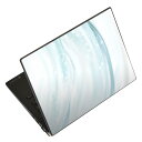 ノートパソコン スキンシール 17インチまで対応 汎用ステッカー 2枚セット LAVIE用 FMV用 LIFEBOOK用 Dynabook用 Lenovo用 Thinkbook用 IdeaPad用 HP用 Pavillon用 ENVY用 Elite用 Dell用 Vostro用 Inspiron用 VAIO用 001379 水(2)