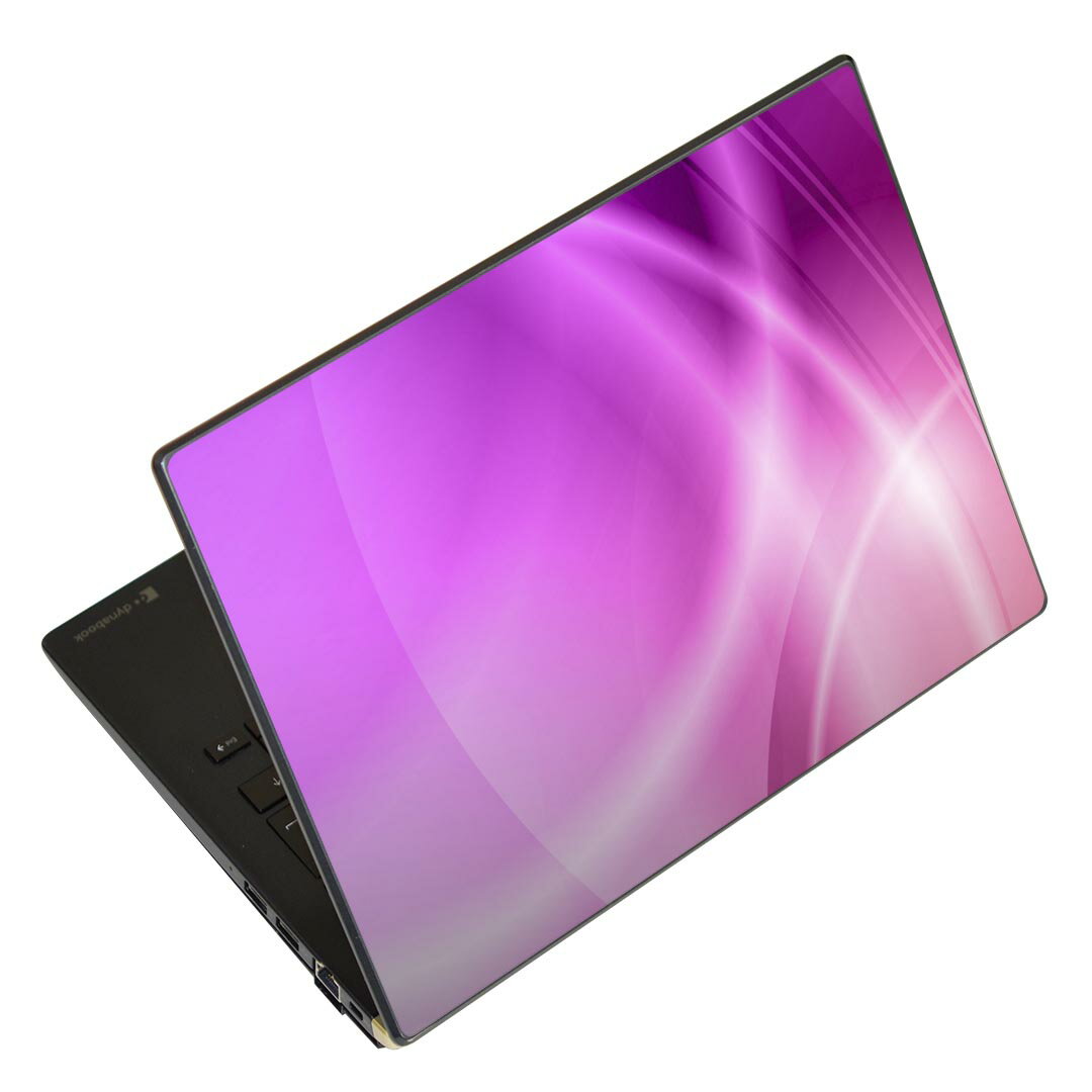 ノートパソコン スキンシール 13.3インチまで対応 汎用ステッカー 2枚セット LAVIE用 FMV用 LIFEBOOK用 Dynabook用 Lenovo用 Thinkbook用 IdeaPad用 HP用 Pavillon用 ENVY用 Elite用 Dell用 Vostro用 Inspiron用 VAIO用 002202 シンプル ピンク
