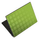 ノートパソコン スキンシール 13.3インチまで対応 汎用ステッカー 2枚セット LAVIE用 FMV用 LIFEBOOK用 Dynabook用 Lenovo用 Thinkbook用 IdeaPad用 HP用 Pavillon用 ENVY用 Elite用 Dell用 Vostro用 Inspiron用 VAIO用 002415 模様 緑 シンプル(2)