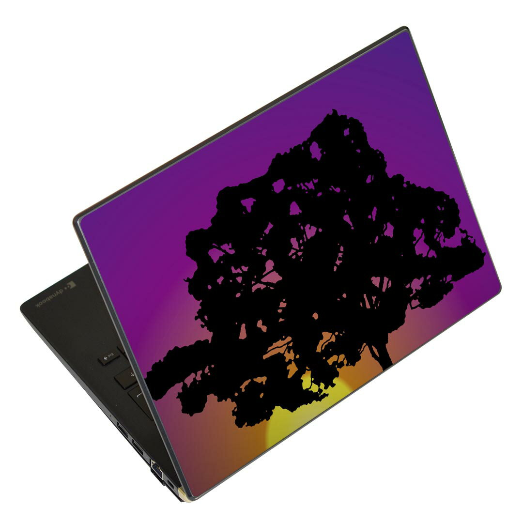 ノートパソコン スキンシール 13.3インチまで対応 汎用ステッカー 2枚セット LAVIE用 FMV用 LIFEBOOK用 Dynabook用 Lenovo用 Thinkbook用 IdeaPad用 HP用 Pavillon用 ENVY用 Elite用 Dell用 Vostro用 Inspiron用 VAIO用 002453 景色　風景　イラスト