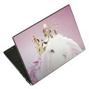 ノートパソコン スキンシール 17インチまで対応 汎用ステッカー 2枚セット LAVIE用 FMV用 LIFEBOOK用 Dynabook用 Lenovo用 Thinkbook用 IdeaPad用 HP用 Pavillon用 ENVY用 Elite用 Dell用 Vostro用 Inspiron用 VAIO用 002570 うさぎ 動物 写真