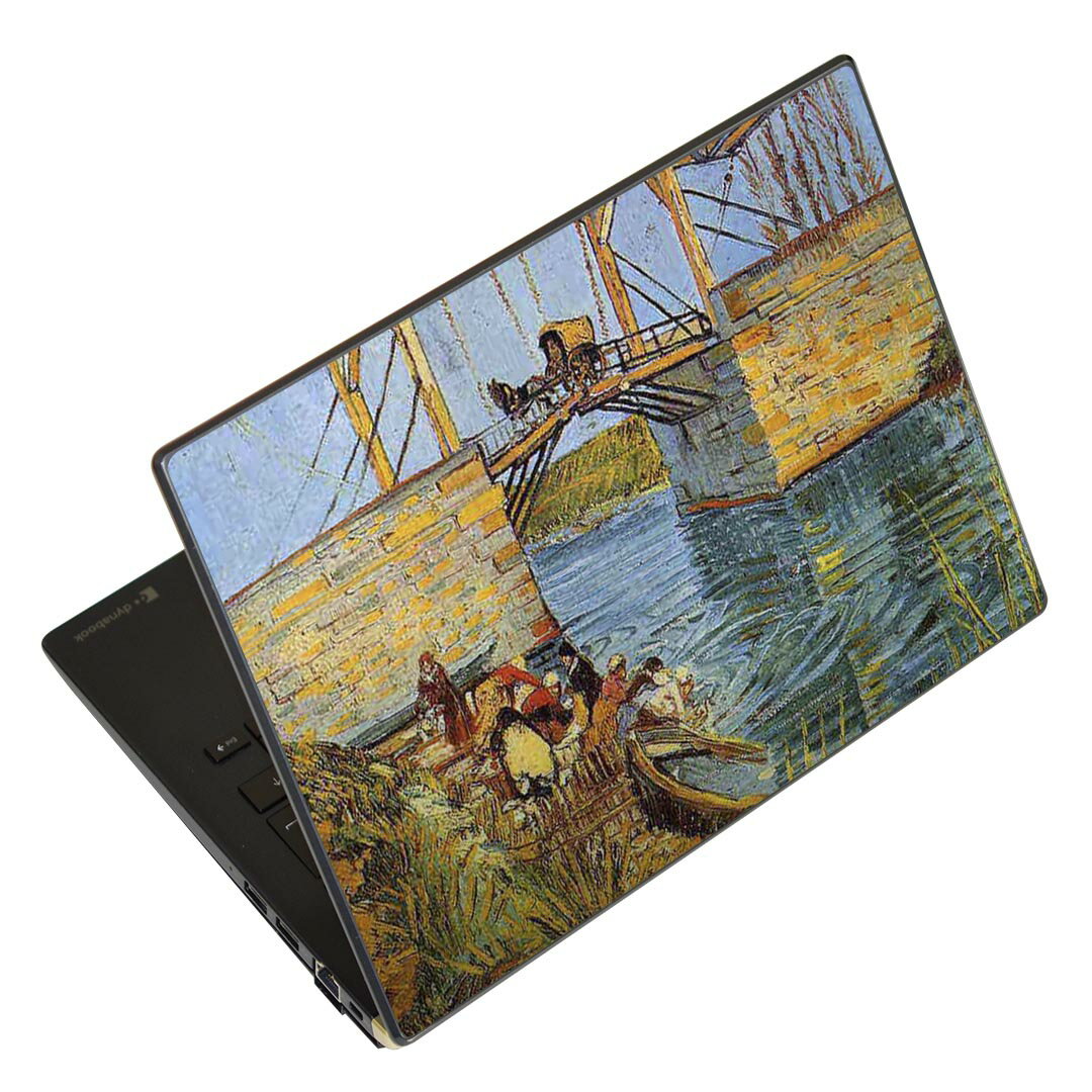 ノートパソコン スキンシール 17インチまで対応 汎用ステッカー 2枚セット LAVIE用 FMV用 LIFEBOOK用 Dynabook用 Lenovo用 Thinkbook用 IdeaPad用 HP用 Pavillon用 ENVY用 Elite用 Dell用 Vostro用 Inspiron用 VAIO用 003177 外国　絵画　イラスト