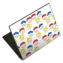 ノートパソコン スキンシール 17インチまで対応 汎用ステッカー 2枚セット LAVIE用 FMV用 LIFEBOOK用 Dynabook用 Lenovo用 Thinkbook用 IdeaPad用 HP用 Pavillon用 ENVY用 Elite用 Dell用 Vostro用 Inspiron用 VAIO用 020610 マスク デザイン 節分