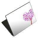 ノートパソコン スキンシール 17インチまで対応 汎用ステッカー 2枚セット LAVIE用 FMV用 LIFEBOOK用 Dynabook用 Lenovo用 Thinkbook用 IdeaPad用 HP用 Pavillon用 ENVY用 Elite用 Dell用 Vostro用 Inspiron用 VAIO用 020695 マスクデザイン バレンタイン ハート(2)
