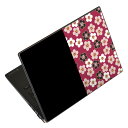 ノートパソコン スキンシール 17インチまで対応 汎用ステッカー 2枚セット LAVIE用 FMV用 LIFEBOOK用 Dynabook用 Lenovo用 Thinkbook用 IdeaPad用 HP用 Pavillon用 ENVY用 Elite用 Dell用 Vostro用 Inspiron用 VAIO用 020725 マスクデザイン 春 桜 梅
