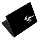 ノートパソコン スキンシール 17インチまで対応 汎用ステッカー 2枚セット LAVIE用 FMV用 LIFEBOOK用 Dynabook用 Lenovo用 Thinkbook用 IdeaPad用 HP用 Pavillon用 ENVY用 Elite用 Dell用 Vostro用 Inspiron用 VAIO用 020770 マスクデザイン 恐竜 ダイナソー Dinosaurs