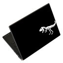 ノートパソコン スキンシール 17インチまで対応 汎用ステッカー 2枚セット LAVIE用 FMV用 LIFEBOOK用 Dynabook用 Lenovo用 Thinkbook用 IdeaPad用 HP用 Pavillon用 ENVY用 Elite用 Dell用 Vostro用 Inspiron用 VAIO用 020773 マスクデザイン 恐竜 ダイナソー Dinosaurs