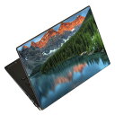 ノートパソコン スキンシール 17インチまで対応 汎用ステッカー 2枚セット LAVIE用 FMV用 LIFEBOOK用 Dynabook用 Lenovo用 Thinkbook用 IdeaPad用 HP用 Pavillon用 ENVY用 Elite用 Dell用 Vostro用 Inspiron用 VAIO用 022849 写真 風景 湖(2)