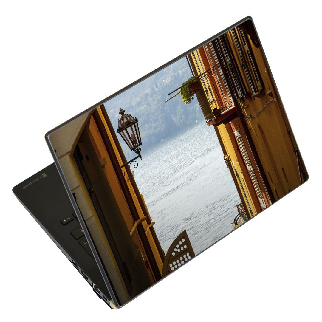ノートパソコン スキンシール 17インチまで対応 汎用ステッカー 2枚セット LAVIE用 FMV用 LIFEBOOK用 Dynabook用 Lenovo用 Thinkbook用 IdeaPad用 HP用 Pavillon用 ENVY用 Elite用 Dell用 Vostro用 Inspiron用 VAIO用 023444 湖　写真　風景