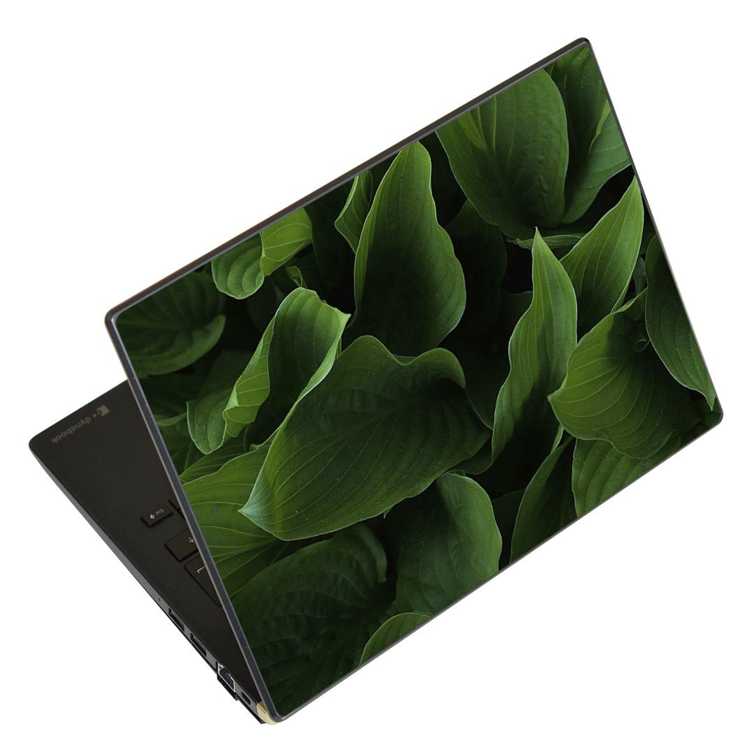 ノートパソコン スキンシール 13.3インチまで対応 汎用ステッカー 2枚セット LAVIE用 FMV用 LIFEBOOK用 Dynabook用 Lenovo用 Thinkbook用 IdeaPad用 HP用 Pavillon用 ENVY用 Elite用 Dell用 Vostro用 Inspiron用 VAIO用 023513 葉っぱ 植物