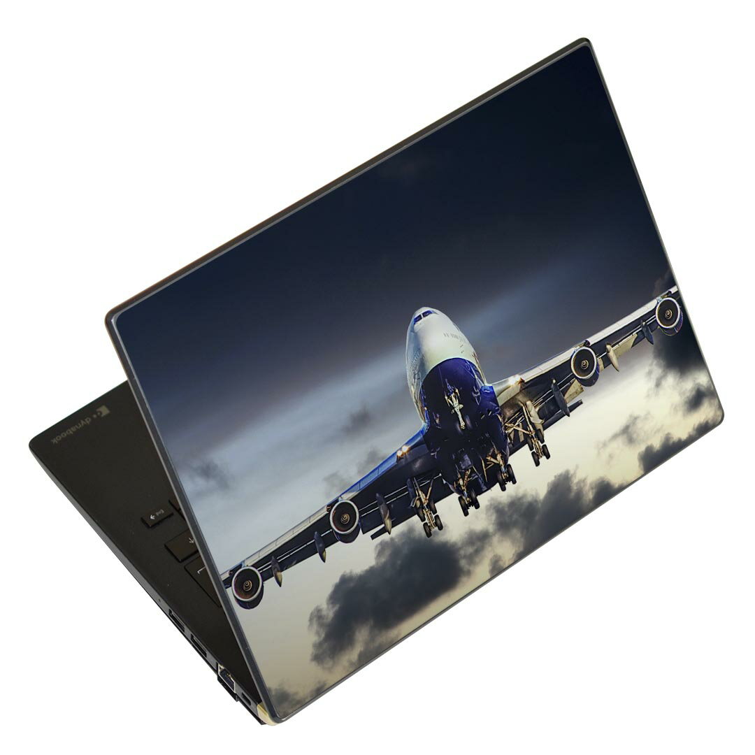 ノートパソコン スキンシール 13.3インチまで対応 汎用ステッカー 2枚セット LAVIE用 FMV用 LIFEBOOK用 Dynabook用 Lenovo用 Thinkbook用 IdeaPad用 HP用 Pavillon用 ENVY用 Elite用 Dell用 Vostro用 Inspiron用 VAIO用 023858 飛行機 空 写真