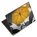 ノートパソコン スキンシール 13.3インチまで対応 汎用ステッカー 2枚セット LAVIE用 FMV用 LIFEBOOK用 Dynabook用 Lenovo用 Thinkbook用 IdeaPad用 HP用 Pavillon用 ENVY用 Elite用 Dell用 Vostro用 Inspiron用 VAIO用 023923 傘 モノクロ