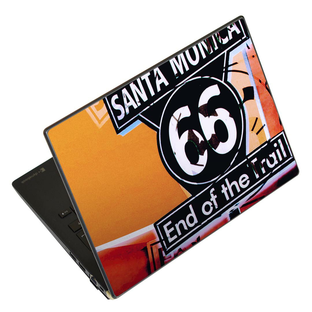 ノートパソコン スキンシール 13.3インチまで対応 汎用ステッカー 2枚セット LAVIE用 FMV用 LIFEBOOK用 Dynabook用 Lenovo用 Thinkbook用 IdeaPad用 HP用 Pavillon用 ENVY用 Elite用 Dell用 Vostro用 Inspiron用 VAIO用 026087 街 看板 サンタモニカ