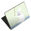 ノートパソコン スキンシール 17インチまで対応 汎用ステッカー 2枚セット LAVIE用 FMV用 LIFEBOOK用 Dynabook用 Lenovo用 Thinkbook用 IdeaPad用 HP用 Pavillon用 ENVY用 Elite用 Dell用 Vostro用 Inspiron用 VAIO用 004156 うさぎ 動物 キャラクター