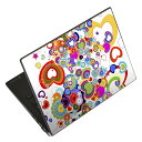 ノートパソコン スキンシール 17インチまで対応 汎用ステッカー 2枚セット LAVIE用 FMV用 LIFEBOOK用 Dynabook用 Lenovo用 Thinkbook用 IdeaPad用 HP用 Pavillon用 ENVY用 Elite用 Dell用 Vostro用 Inspiron用 VAIO用 004640 ハート カラフル(2)