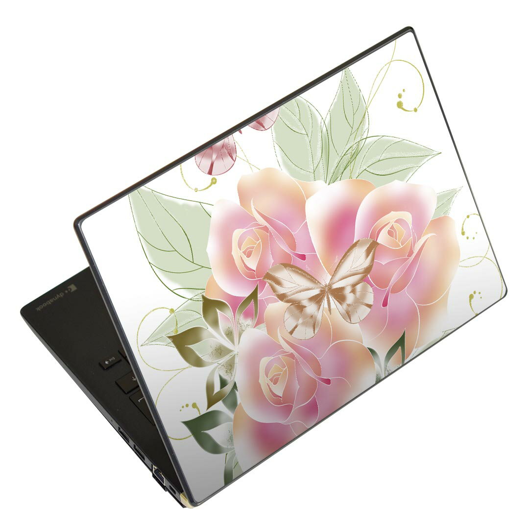 ノートパソコン スキンシール 13.3インチまで対応 汎用ステッカー 2枚セット LAVIE用 FMV用 LIFEBOOK用 Dynabook用 Lenovo用 Thinkbook..