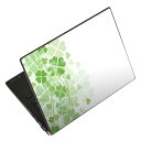 ノートパソコン スキンシール 13.3インチまで対応 汎用ステッカー 2枚セット LAVIE用 FMV用 LIFEBOOK用 Dynabook用 Lenovo用 Thinkbook用 IdeaPad用 HP用 Pavillon用 ENVY用 Elite用 Dell用 Vostro用 Inspiron用 VAIO用 005490 四つ葉 クローバー