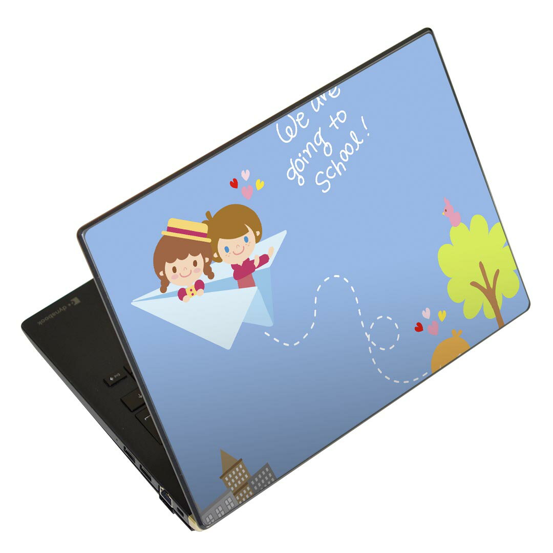 ノートパソコン スキンシール 17インチまで対応 汎用ステッカー 2枚セット LAVIE用 FMV用 LIFEBOOK用 Dynabook用 Lenovo用 Thinkbook用 IdeaPad用 HP用 Pavillon用 ENVY用 Elite用 Dell用 Vostro用 Inspiron用 VAIO用 006288 キャラクター イラスト