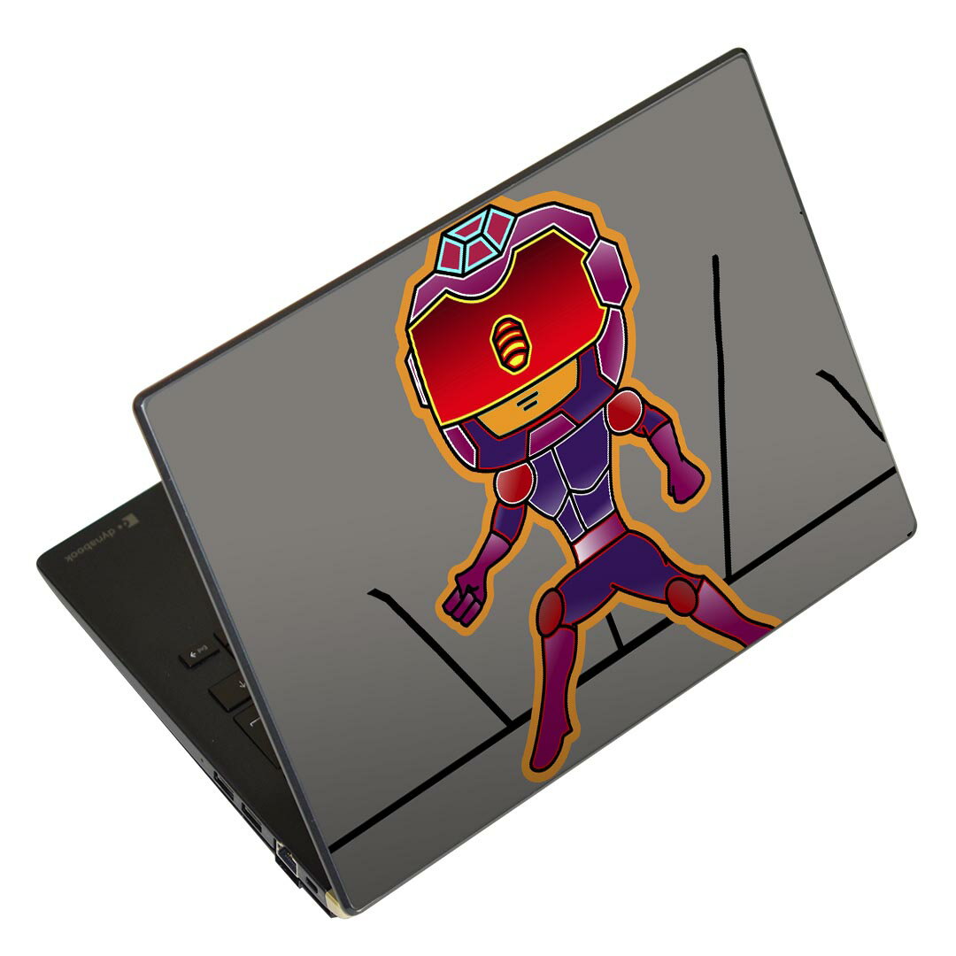 ノートパソコン スキンシール 13.3インチまで対応 汎用ステッカー 2枚セット LAVIE用 FMV用 LIFEBOOK用 Dynabook用 Lenovo用 Thinkbook用 IdeaPad用 HP用 Pavillon用 ENVY用 Elite用 Dell用 Vostro用 Inspiron用 VAIO用 007117 イラスト　キャラクター