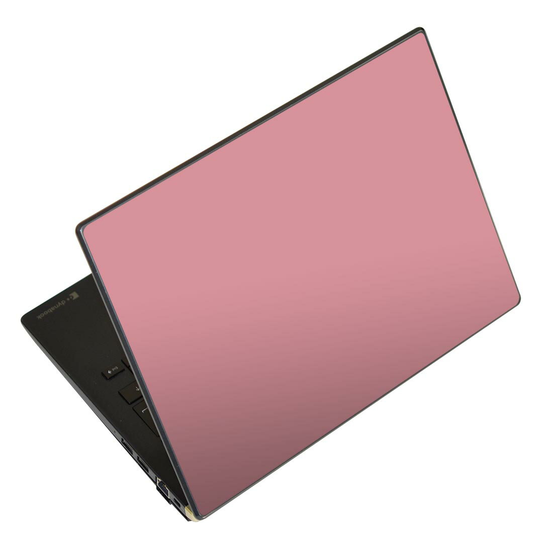 ノートパソコン スキンシール 17インチまで対応 汎用ステッカー 2枚セット LAVIE用 FMV用 LIFEBOOK用 Dynabook用 Lenovo用 Thinkbook用 IdeaPad用 HP用 Pavillon用 ENVY用 Elite用 Dell用 Vostro用 Inspiron用 VAIO用 008953 シンプル　無地　ピンク
