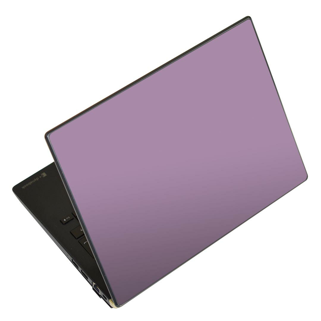 ノートパソコン スキンシール 13.3インチまで対応 汎用ステッカー 2枚セット LAVIE用 FMV用 LIFEBOOK用 Dynabook用 Lenovo用 Thinkbook用 IdeaPad用 HP用 Pavillon用 ENVY用 Elite用 Dell用 Vostro用 Inspiron用 VAIO用 008958 シンプル　無地　紫