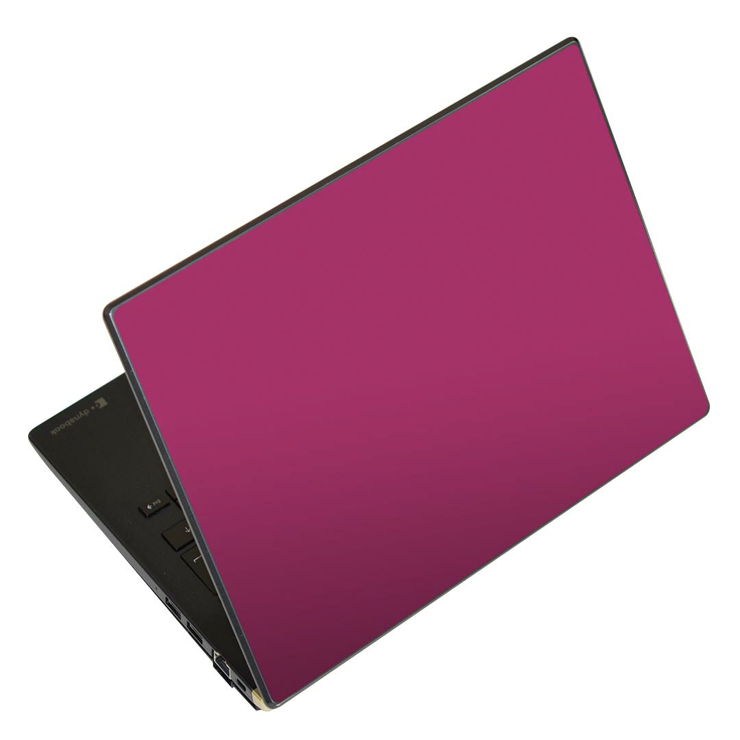 ノートパソコン スキンシール 13.3インチまで対応 汎用ステッカー 2枚セット LAVIE用 FMV用 LIFEBOOK用 Dynabook用 Lenovo用 Thinkbook用 IdeaPad用 HP用 Pavillon用 ENVY用 Elite用 Dell用 Vostro用 Inspiron用 VAIO用 008960 シンプル　無地　紫