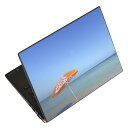 ノートパソコン スキンシール 13.3インチまで対応 汎用ステッカー 2枚セット LAVIE用 FMV用 LIFEBOOK用 Dynabook用 Lenovo用 Thinkbook用 IdeaPad用 HP用 Pavillon用 ENVY用 Elite用 Dell用 Vostro用 Inspiron用 VAIO用 011235 海 ビーチ リゾート(2)