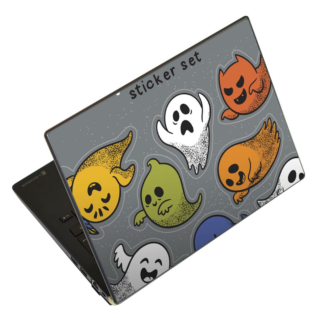 ノートパソコン スキンシール 13.3インチまで対応 汎用ステッカー 2枚セット LAVIE用 FMV用 LIFEBOOK用 Dynabook用 Lenovo用 Thinkbook用 IdeaPad用 HP用 Pavillon用 ENVY用 Elite用 Dell用 Vostro用 Inspiron用 VAIO用 011689 外国　お金　紙幣